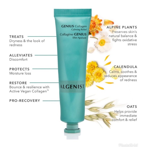 ALGENIST GENIUS COLLAGEN CALMING RELIEF CREAM FULL SIZE NIB - Picture 3 of 15